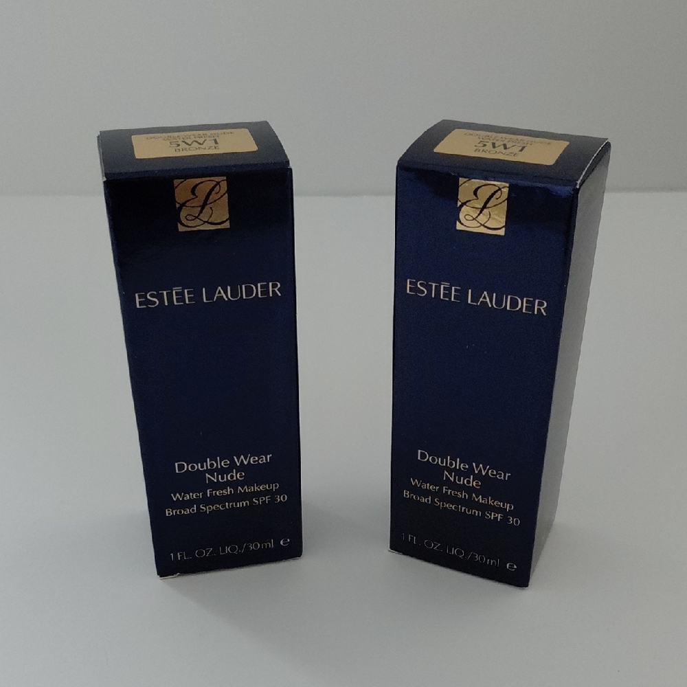 (2) Estee Lauder Double Wear Nude 5W1 Bronze
